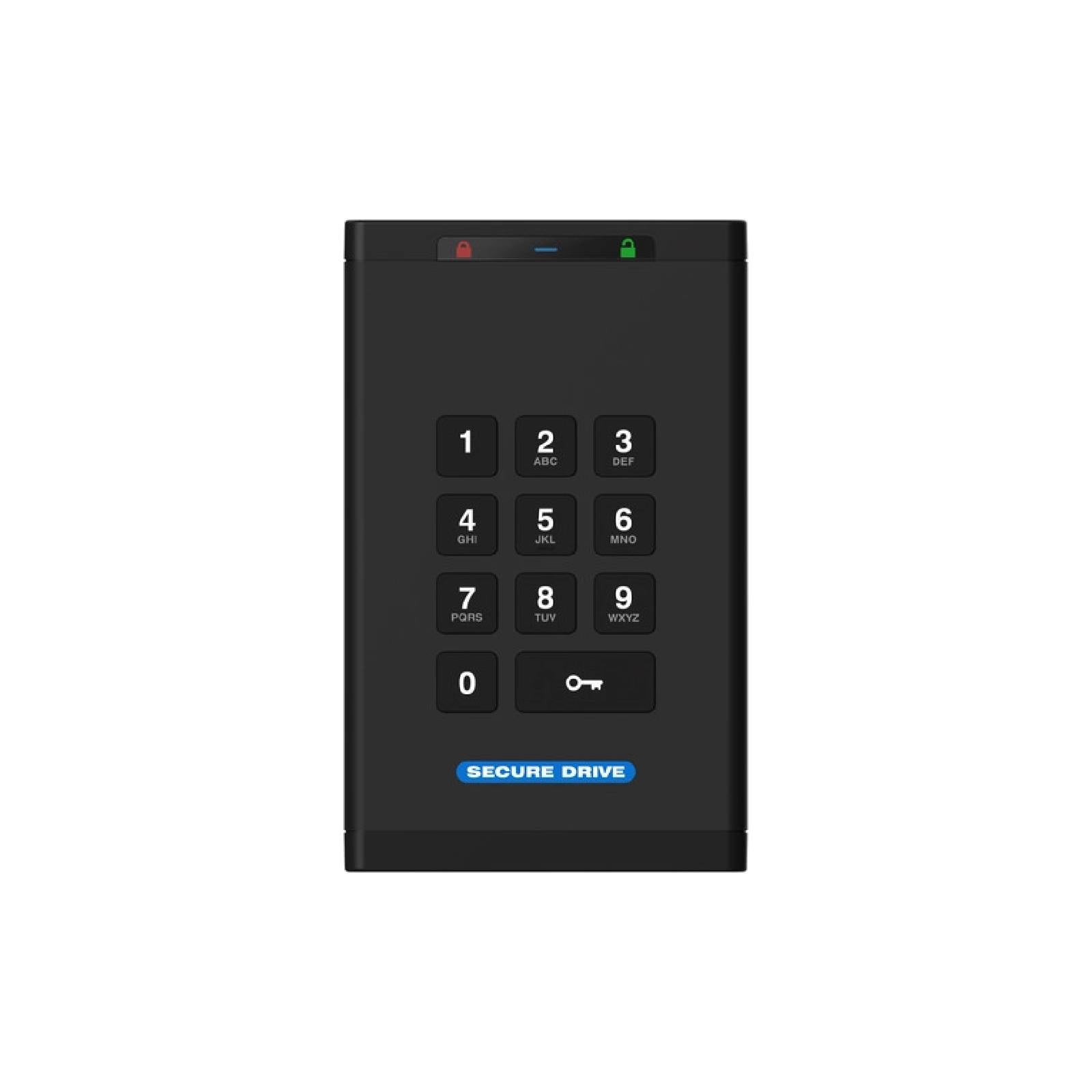 SecureData SecureDrive KP - SSD - encrypted - 4 TB - external (portable) - USB 3.2 Gen 1 - FIPS 140-2 Level 3, 256-bit AES-XTS