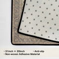thumbnail image 3 of Washable Vintage Kitchen Mat 31"x20" Non Slip Soft Plush Low Profile Kitchen Rug, Distressed Medallion Oriental Style Sink Mat for Laundry Room Bedroom Office, 3 of 6