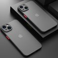 thumbnail image 2 of Shockproof Armor Matte Case For iPhone 13 11 12 14 Pro Max Mini X XS XR 7 8 Plus Luxury Silicone Bumper Clear Hard PC Cover Capa, 2 of 5