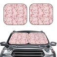 thumbnail image 2 of Fotbe Orchids Flowers 2-Piece Car Windshield Sun Shade | Sun Blocker for Car Windshield | Foldable Automotive Interior Accessories for Sun Protection-Medium, 2 of 7