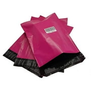 iMBAPrice Clear Reclosable Poly Bags, 10x13 inches Resealable Bag, Small Plastic 100 Pack - Pink