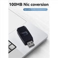 thumbnail image 3 of 2X USB to RJ45 LAN Ethernet Adapter 100Mbps USB2.0 Network Card for PC Laptop Desktop DVB Set Top Box Drive-Free Black, 3 of 7