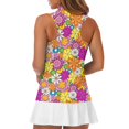 thumbnail image 5 of HUIACONG Golf Shirts with Retro Floral Print, Workout Shirts for Casual Outdoor Activity and Daily Golf Practice, 5 of 7