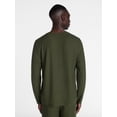 thumbnail image 3 of George Men's Waffle Knit Sleep Tee with Long Sleeves, Sizes XS-3XL, 3 of 5