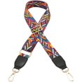 thumbnail image 1 of ORUYROP Umily Femmes Filles Grand Sangle de Remplacement Style Guitare Multicolore Toile Bandoulière pour Sacs à Main, 1 of 6