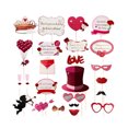 thumbnail image 1 of 24 Uds. De accesorios para fotomatón de boda, decoraciones para fiesta de despedida de soltera, Selfie Leyfeng Accesorios para fotos, 1 of 5