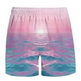 thumbnail image 3 of Cargo Shorts for Men Plus Size Elastic Waist Drawstring Waistband Print Casual Pocket Beach Shorts Multicolor XXXXL, 3 of 4