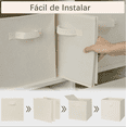 thumbnail image 3 of Caja De Almacenamiento De Ropa Plegable, Juego De 6+ganchos Modelo Blanco, 3 of 4
