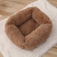 thumbnail image 2 of Rectangle Plush Pet Bed Calming Bed For Dogs Cats Kennel Cuddler Crate Cushion Mat Washable, 2 of 9