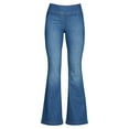 thumbnail image 4 of Sofia Jeans Women's Melisa Flare High Rise Pull On Jeans, 4 of 7