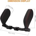 thumbnail image 4 of Almohada de cuero para el cuello del automóvil con barra deslizante ajustable y rotación de 360°, almohada para el cuello del asiento del automóvil, soporte para reposacabezas del automóvil, 4 of 5