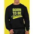 thumbnail image 2 of Born To Be Awesome . Sweatshirt Men -Image by Shutterstock, Male Small, 2 of 4