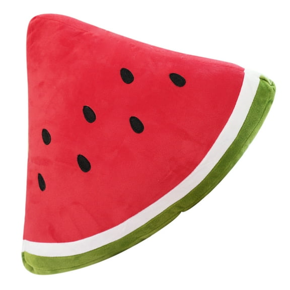Sunny and Melon Watermelon Plush Pillow Soft Red Plushie for Family Comfort and Relaxation, 1 Piece Cozy Decorative Cushion