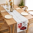 thumbnail image 3 of Vintage Valentine's Day Table Runner 90 Inches Long Farmhouse Dress Scarves, Red Love Heart Truck Wooden Dining Tablerunner for Coffee Table/Kitchen Island/Party Décor, 13" x 90", 3 of 8
