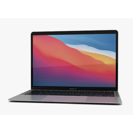 Pre-Owned 2020 Macbook Air 13" Apple M1 3.2 GHz 8 GB 128 GB ssd, Silver Apple Wireless Mouse and Case (Refurbished: Like New)