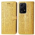 thumbnail image 1 of Funda Cartera FOXDOCK para Honor 200 Lite , Flip PU con Relieve de Gatos y Perros, Tarjetero y Soporte, 1 of 6