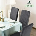 thumbnail image 7 of Vireellx Dining Chair Covers Set of 2, Universal Stretch Dining Room Chair Covers with Skirt, Removable Parsons Chair Slipcover for Kitchen Wedding Party Banquet, 7 of 7