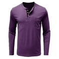 thumbnail image 6 of Stylish Men's Button-Up Long Sleeve T-Shirt for Autumn Casual Wear Comfortable Base Layer for Everyday Use Fashionable Rounded Neck Tee, 6 of 7