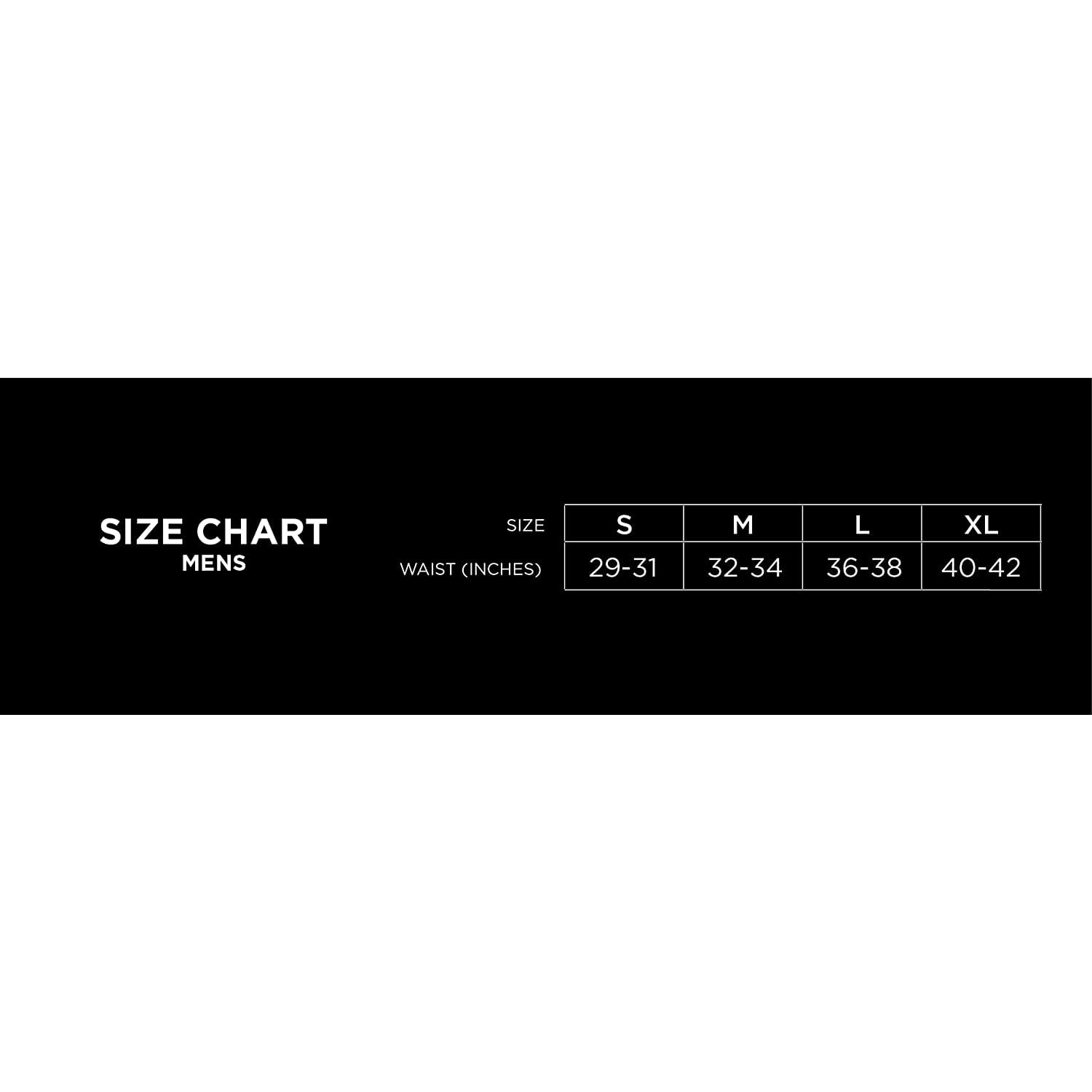 new balance underwear size chart