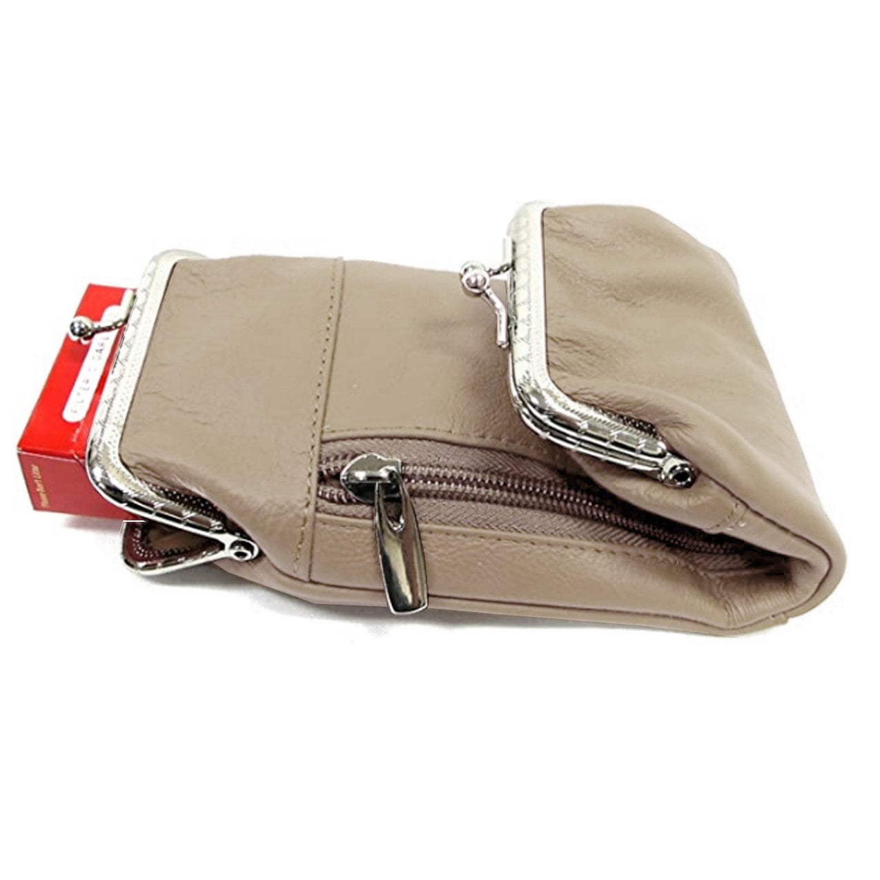 Cigarette Case Holder w Lighter Women Leather Cigarettes 100s Pack Purse Pouch Coin Ciggerate Wallet Framed Cases 9  4  2.5" 5.5  4  2.5", Cream Kiss Lock Stash & Coin Purse