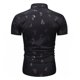 thumbnail image 4 of Camisa de manga corta con estampado de ramitas ajustadas para negocios con botones casuales para hombres Pompotops  oipoqjl47676, 4 of 4