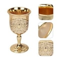 thumbnail image 4 of 2 unids estilo europeo tazas de vino copas de vino retro tazas de whisky para banquete (dorado), 4 of 6