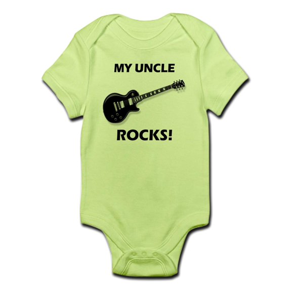 CafePress - My Uncle Rocks Body Suit - Baby Light Bodysuit