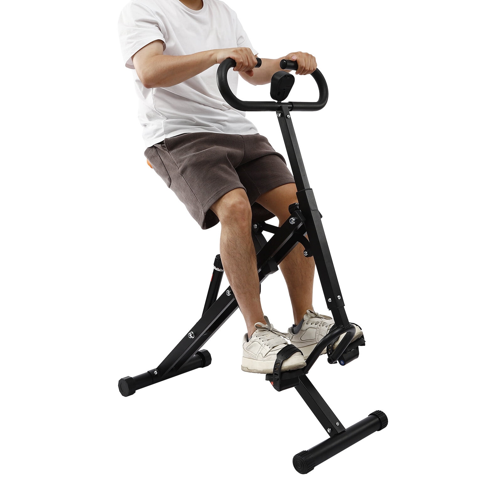 Squat Exercise Equipment for Home Gym Fitness, Handle Height Adjustable, Squat Assist Trainer with LCD Display for Workout