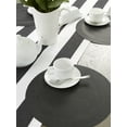 thumbnail image 2 of Design Imports Ensemble de 6 Napperons Ronds en PVC Noir à Double Cadre, 2 of 2