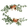 thumbnail image 2 of veasfak 2Pcs Aisle Chair Back Floral Decors Creative for Reception Birthday Ceremony E, 2 of 9