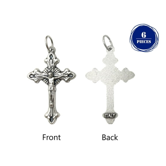 Flared Sunburst Crucifix 1.3"