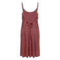 thumbnail image 7 of Backless Dresses for Women Sleeveless Spaghetti Strap Cami Mini Dresses Summer Beach Vacation Flowy Solid Color Sundress, 7 of 7