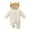 Beige, variant on HNMKIU Baby Bear Baby Romper Jumpsuit Outfit Girls Boys Winter Hooded Snowsuit for Navy,0-3 Months