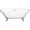 Chrome, variant on Cambridge Plumbing ADE60-DH-CP 60 x 30 in. Acrylic Double Ended Clawfoot Bathtub with 7 in. Deck Mount Faucet Drillings & Polished Chrome Feet