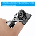 thumbnail image 5 of Uxcell Pad Eye Plate U Hooks Metal Ceiling Hook Wall Mount Loop with Screws Hardware Ring Hooks Black, 5 of 6