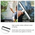 thumbnail image 4 of iMucci Stainless Steel Shower Squeegee Glass Window Squeegee Quick Drying Rubber Wiper Blade with Suction Hook Wall Mounted Squeegees Silver, 4 of 7
