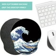 thumbnail image 4 of Mouse Pad with Wrist Support, Ergonomic Mouse Pad with Memory Foam Wrist Rest Cushion, Non-Slip Rubber Base Gaming Mice Pad for Home Office Computer Laptop, Sea Wave, 4 of 14
