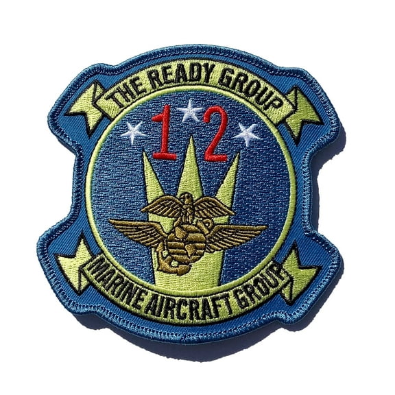 Marine Air Group MAG-12 Patch- Plastic Backing