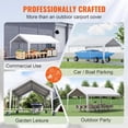 thumbnail image 5 of VEVOR Carport Car Canopy Garage Shelter Tent 10x20ft with 8 Poles for Auto Boats, 5 of 9