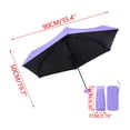 thumbnail image 3 of Voglyf Mini Travel Folding Umbrella, Small Compact and Lightweight, Pocket Size Sun Rain Umbrella, Portable Windproof Small Parasol with Storage for Women Men Travel Outdoor Carry Gift,Purple, 3 of 8