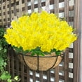 thumbnail image 3 of Zukuco 12 Bundles Artificial Wisteria Hyacinth Flowers Bouquets Fake Flowers Bulk UV Resistant for Vase Garden Fence Restaurant Hotel Party Wedding Decor (Yellow), 3 of 6