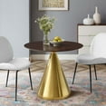 thumbnail image 5 of Modway Tupelo 36" Dining Table in Gold Cherry Walnut, 5 of 5