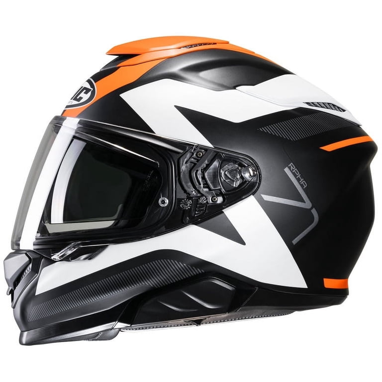HJC RPHA 71 Pinna Helmet Semi-Flat Dull Orange (MC-7SF) (XS, Black
