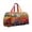 B, variant on 16 Inch Vintage Quilted Duffel Bag - Retro Floral & Forest Van Design, Travel Weekender, Aesthetic Hippie Style Carry-On for Daily Use & Gym, Multicolored(E, 16*8*8 Inch)