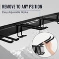 thumbnail image 4 of Wall Mount Tool Storage Rack, Heavy Duty Garage Storage Tool Organizer, Garden Tool Wall Hooks and Hangers, Hold Up to 350lbs Black 2Pack, AK806-Black-2Pack, 4 of 18