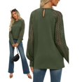 thumbnail image 4 of Fall Clothes for Women Plus Size Womens Long Sleeve Tops Business Casual Fall Fashion Outfits Clothes Knitted Blouses, 4 of 4