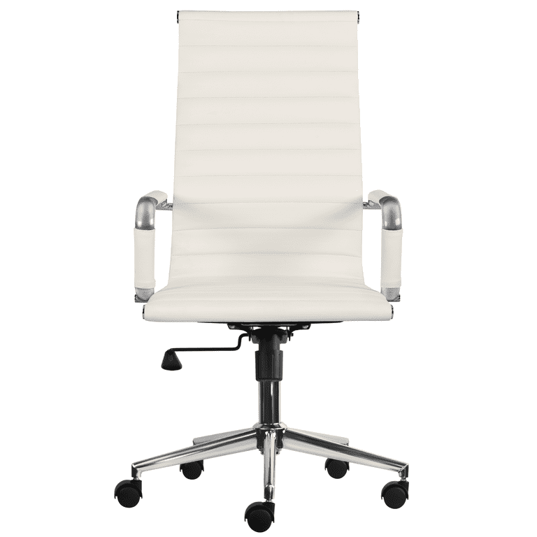 GM Seating Ribbed Mid Back Desk Chair - Lumbar Support, Modern