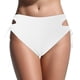 thumbnail image 4 of Gibobby Traje De Baño Mujer Bikini Vintage de cintura alta para mujer, traje de baño con parte inferior, ropa de playa, parte inferior de Bikini con late(Blanco,G), 4 of 5
