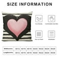 thumbnail image 5 of Nawypu  Valentine's Day I Love You Throw Pillow Covers,Pink Valentine Heart Stripes Love You Wedding Cushion Case Decoration for Sofa Couch, 5 of 5