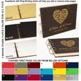 thumbnail image 7 of Darling Souvenir Personalized Engraved Laser Cut Wedding Guest Book Wooden Cover Sign-in Book Registry Guestbook Scrapbook-DT, 7 of 7